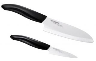 New Kyocera Revolution Paring and Santoku Knife Set White Blade