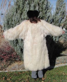 Outfitters Mongolian Tibetan Curly Lamb Full Length Coat 10 12