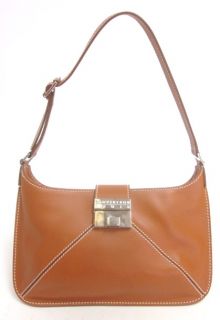LAMBERTSON Truex Camel Leather Small Shoulder Handbag