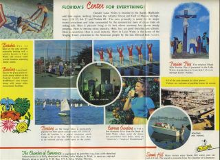 Lake Wales Florida Vacation Brochure 1950s Orange Blossom Trail