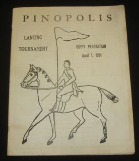 1964 Lancing Tournament Gippy Plantation Pinopolis South Carolina Must