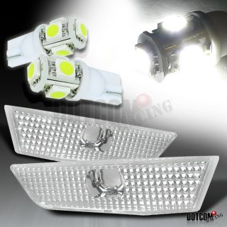 2007 G35 Coupe 2dr Side Marker Lights SMD LED Lamps Bulbs White