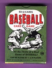 1957 Ed U Card Baseball Game in Box UNPLAYED