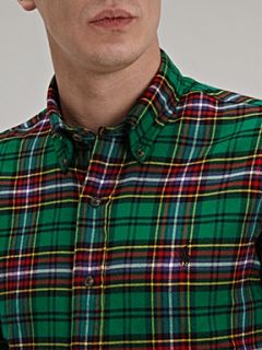Polo Ralph Lauren Long sleeved plaid shirt Green   House of Fraser