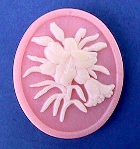 Hallmark Pin Easter Lily Flower Cameo Holiday Lapel Brooch Vintage