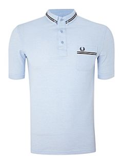 Fred Perry Twin tipped polo shirt with chest pocket Light Blue   