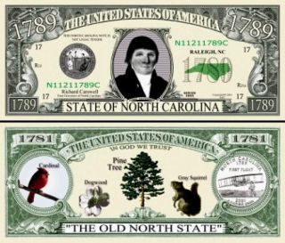 North Carolina State Bills Old North State 2 $1 00