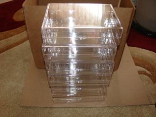Clear Plastic Display Boxes Case Showcase 6 Large