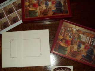 New Boxed Lang Lee Stroncek Christmas Wish Holiday Cards enV 16 Ct w