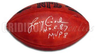 Larry Csonka Autographed NFL Football w HOF MVP Insc