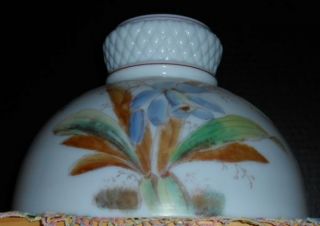 Beauty Floral Orchid Oil Lamp Shade 10 Fitter for Aladdin Rayo B H