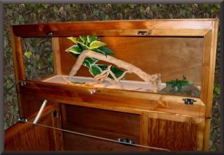 Wood Reptile Cages Ideal for Bearded Dragon 48 x 18 X24
