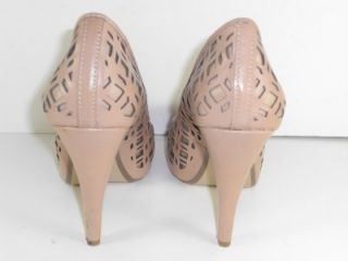 Rosegold Lane 8 M Peep Toe Pumps Heels Tan Shoes