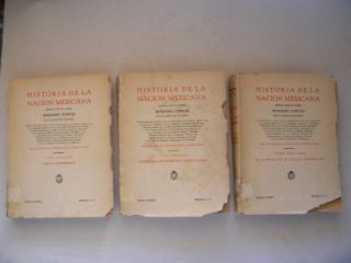 1952 Historia de La Nacion Mexicana Mariano Cuevas