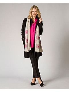 East Boiled wool shawl collar coat Black   