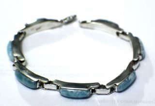Sky Blue Larimar Atlantis Sterling Silver Bracelet 8 2