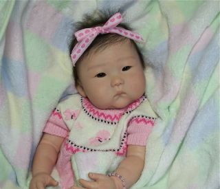 Reborn Asian Baby Girl Anming New Ping Lau Doll