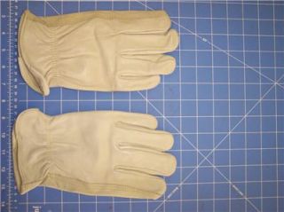 Large Cream White Leather Gloves Cowboy Boot