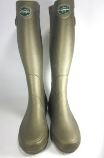 Le Chameau Womens Iris Rubber Boot Gold Size EUR Size 39 US Size 7