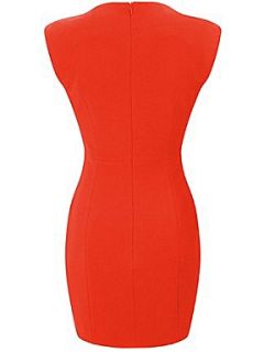 French Connection Dylan crepe sleeveless v neck dress Red   