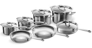 Le Creuset® 3 Ply Stainless Steel 12 Piece Cookware Set