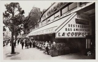 Paris France La Coupole Restaurant CA 1930 RPPC Pre War
