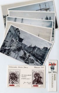 GDANSK POLAND Postcards & SOLIDARNOSC Stamps + LECH WALESA Time Cover