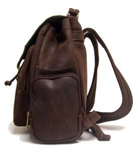 Ledonne Classic Distressed Leather Backpack