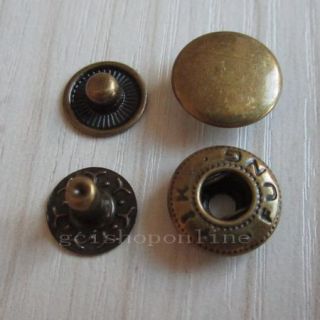 50 Set Leather Craft Rapid Rivet Button Snap Fasteners KAM 10mm 3 8 4