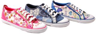 Coach Barrett Lace Up Poppy and Patch Fashion Sneakers New Womens