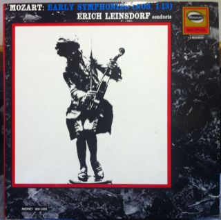 Lp ERICH LEINSDORF mozart early symphonies 1 13 Mint  WM 1001
