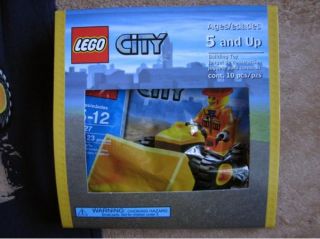 LEGO City *Build It* Navy Tee T Shirt NWT sz 6 + TOY