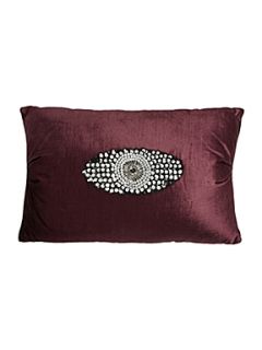 Biba Oval plum cushion   