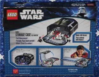 New Lego Star Wars Classic Tie Fighter ZipBin Storage Case with Play