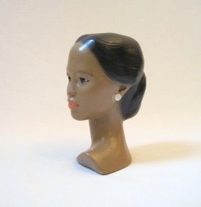 Vintage Chalkware Marwal Lego Holland Mold Style Head Bust