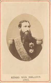 Belgium Royalty King Leopold II° Old CDV Photo 1865