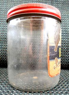 Peanut Butter Jar w Label Louis Lehrman Harrisburg PA Retro