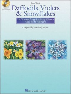 Hal Leonard Daffodils Violets Snowflake Low Voice BK CD
