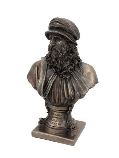 Leonardo Da Vinci Bronze Finish Bust Statue Artist