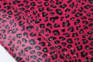 Pink Leopards Oversized Pig Large Clutch Shoulder Purse Evening Bag