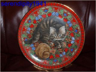 Meet My Kittens Lesley Anne Ivory Collector Plate February RUSKIN1990