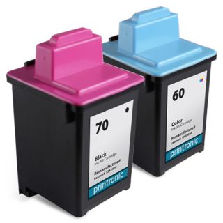Ink Cartridges 70 60 for Lexmark Z22 Printer Blk CLR