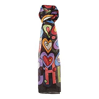 square silk scarf with polkadot heart 1 review £ 120 00 moschino
