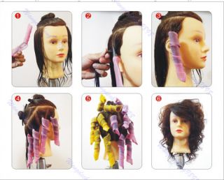 18pcs New DIY Magic Leverag Circle Hair Styling Roller Curler Tool
