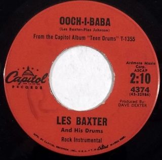 Hear Les Baxter RARE Exotica 45 Capitol Boomada Ooch I Baba