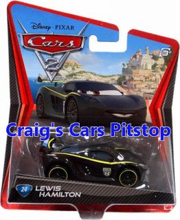 Youre bidding on a brand new on card Disney Cars 2 Lewis Hamilton.