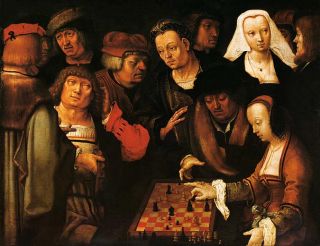 Portrayed in Lucas van Leydens famous painting The Chess Players