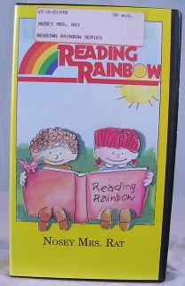 Nosey Mrs Rat 101 Reading Rainbow VHS Childrens Video