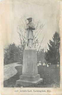 KY Lexington Cemetery Confederate Lot Very Early T86837