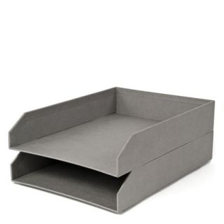 FranklinCovey Hakan Letter Tray by Bigso Box of Sweden Grey